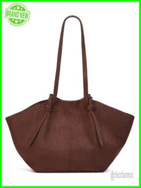 Slouchy Suede Tote Bag Women Crossbody Hobo Shoulder Purse Travel Handbag